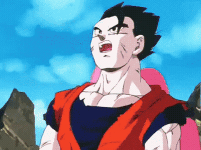 Cartoon Character Face With Blue Sky GIF