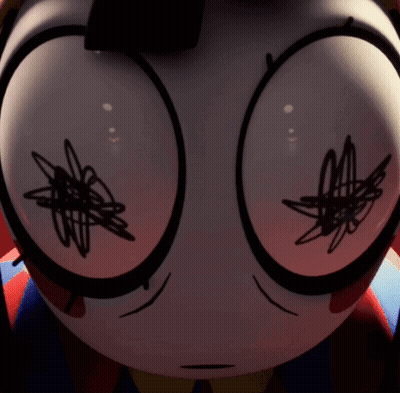 Cartoon Character Face With Drawing GIF