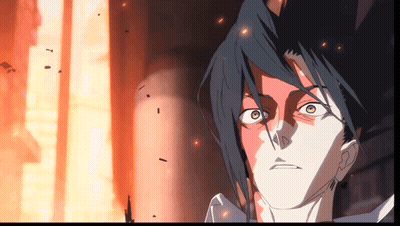 Cartoon Character Face With Fire Background GIF