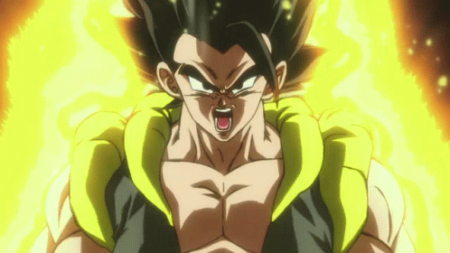 Cartoon Character Face With Flames GIF