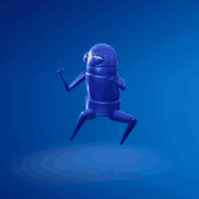 Cartoon Character Face With Glowing Eyes GIF