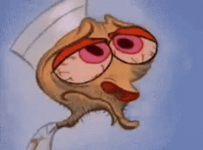 Cartoon Character Face With Nurse Hat GIF