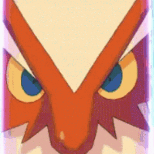 Cartoon Character Face With Triangle GIF