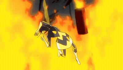 Cartoon Character Falling From Cliff Into Hole