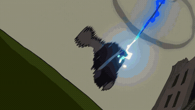 Cartoon Character Falling Off Hill GIF