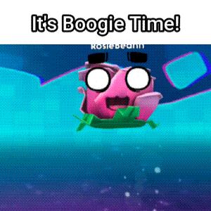 Cartoon Character Floating In Water Saying It's Boogie Time GIF