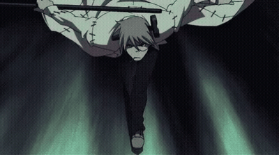Cartoon Character Flying Holding Stick GIF