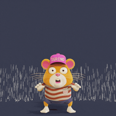 Cartoon Character Flying In Austin Hat GIF