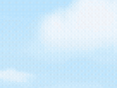Cartoon Character Flying Red Airplane GIF