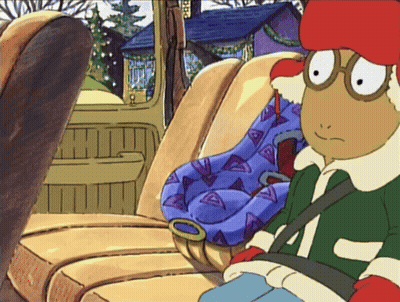 Cartoon Character Flying Saying Hi Arthur GIF