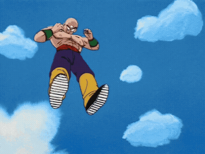 Cartoon Character Flying Through Air GIF