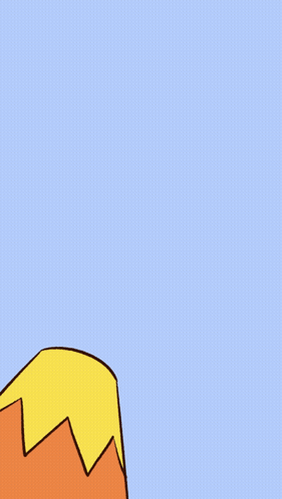 Cartoon Character Flying Through Air GIF