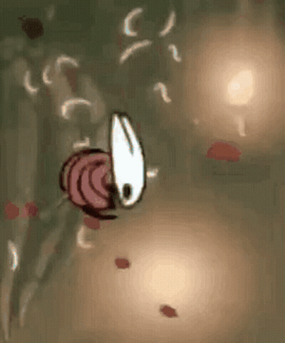 Cartoon Character Flying Through Air With Leaves GIF