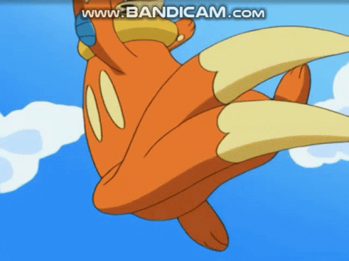 Cartoon Character Flying With Bandicam.com GIF