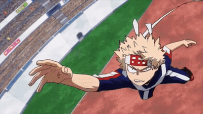 Cartoon Character Flying With Headband GIF