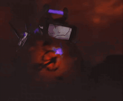 Cartoon Character Flying With Light From Mouth GIF