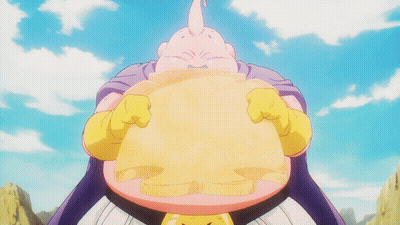 Cartoon Character Flying With Purple Lightning From Mouth GIF
