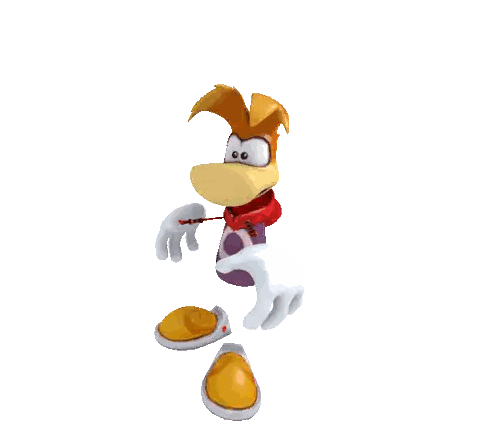 Cartoon Character Flying With Red Scarf Sticker