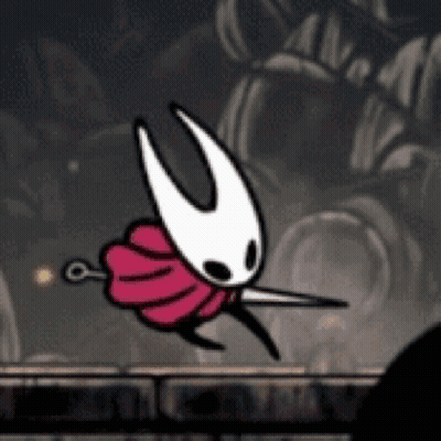 Cartoon Character Flying With Sword GIF