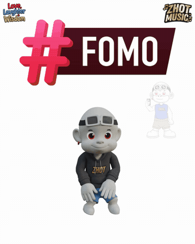 Cartoon Character Fomo Poster GIF