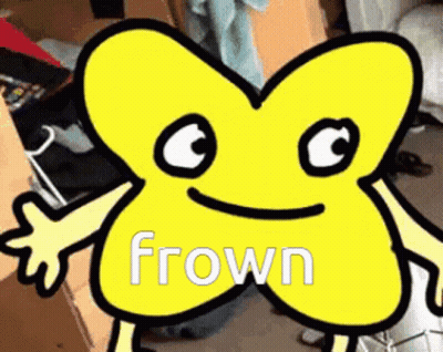 Cartoon Character Frowning GIF