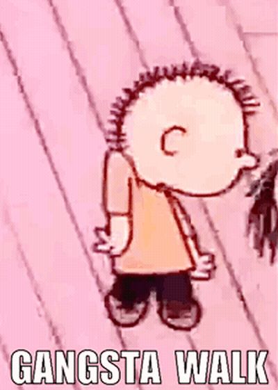 Cartoon Character Gangsta Walk GIF