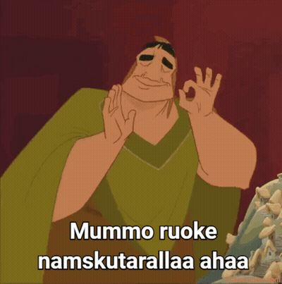 Cartoon Character Giving OK Sign Mummo Ruoke GIF