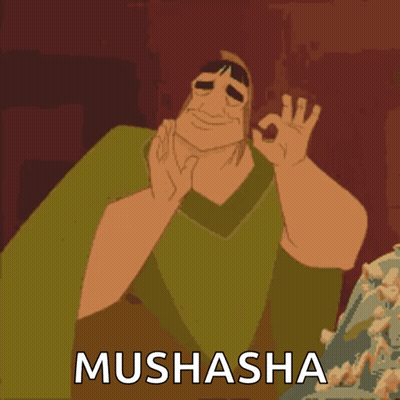 Cartoon Character Giving OK Sign Mushasha GIF