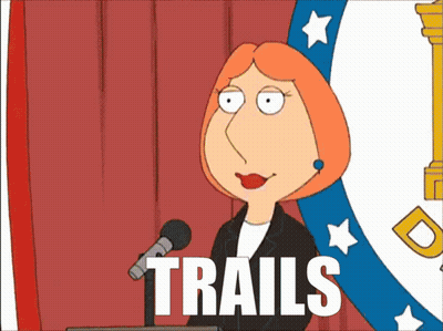 Cartoon Character Giving Speech Trails GIF