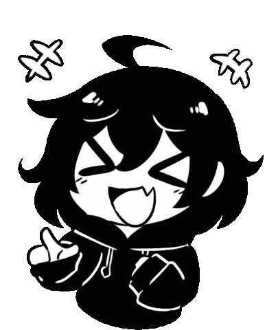 Cartoon Character Giving Thumbs Up Sticker