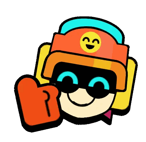 Cartoon Character Giving Thumbs Up Sticker
