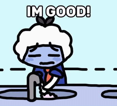 Cartoon Character Giving Thumbs Up Im Good GIF