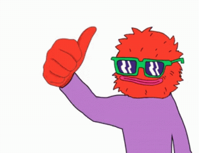 Cartoon Character Giving Thumbs Up GIF