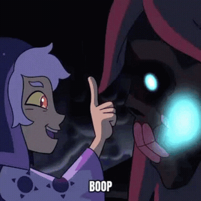 Cartoon Character Giving Thumbs Up To Another In Dark Room GIF