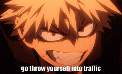 Cartoon Character Go Throw Yourself Into Traffic GIF