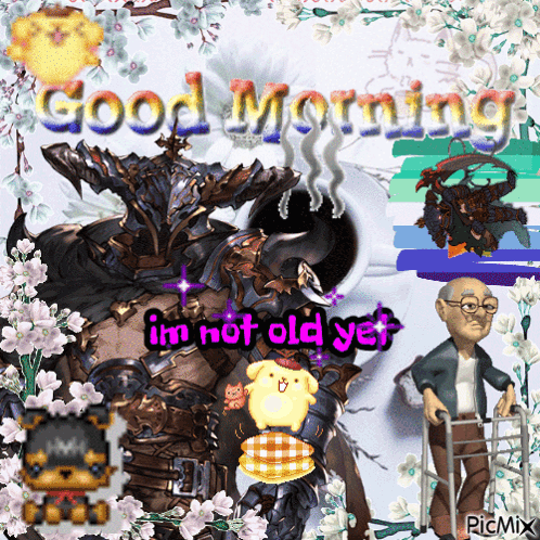 Cartoon Character Good Morning Im Not Old Yet GIF