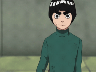 Cartoon Character Green Turtleneck Black Headband Letter I GIF