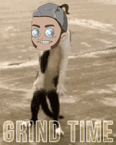 Cartoon Character Grind Time GIF