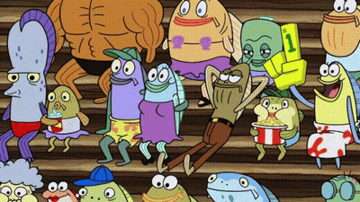 Cartoon Character Group With Number 1 GIF