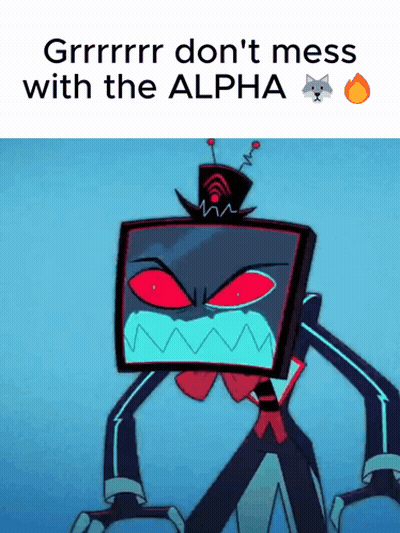 Cartoon Character Grrrrrr Don't Mess With The Alpha GIF