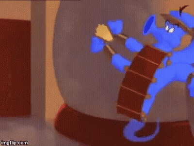 Cartoon Character Hanging Upside Down From Wall GIF