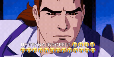 Cartoon Character He Tryna Ignore It GIF