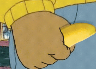 Cartoon Character Holding Banana GIF