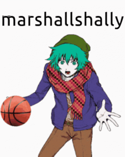Cartoon Character Holding Basketball With Marshallshally GIF