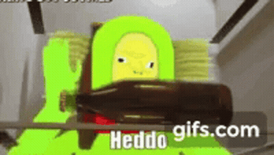 Cartoon Character Holding Beer Hedda Gifs.com GIF