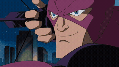 Cartoon Character Holding Bow And Arrow GIF