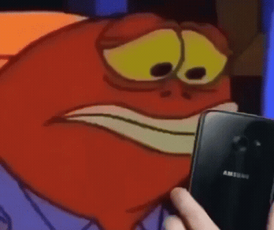 Cartoon Character Holding Cell Phone GIF