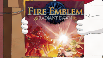 Cartoon Character Holding Fire Emblem Radiant Dawn Album GIF