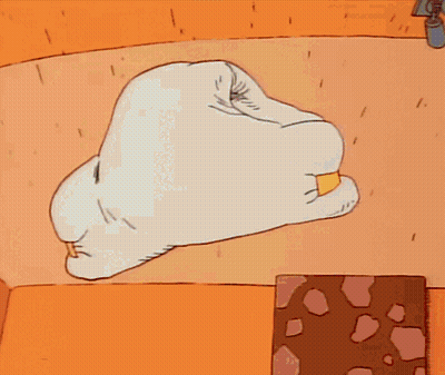 Cartoon Character Holding Fist