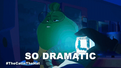 Cartoon Character Holding Flashlight Saying So Dramatic GIF